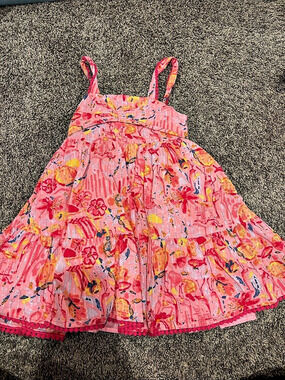 Lilly Pulitzer Pink Floral Girls Dress